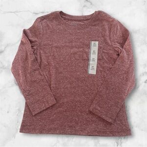 Cat & Jack Kids Long Sleeve Maroon Shirt 5T NWT